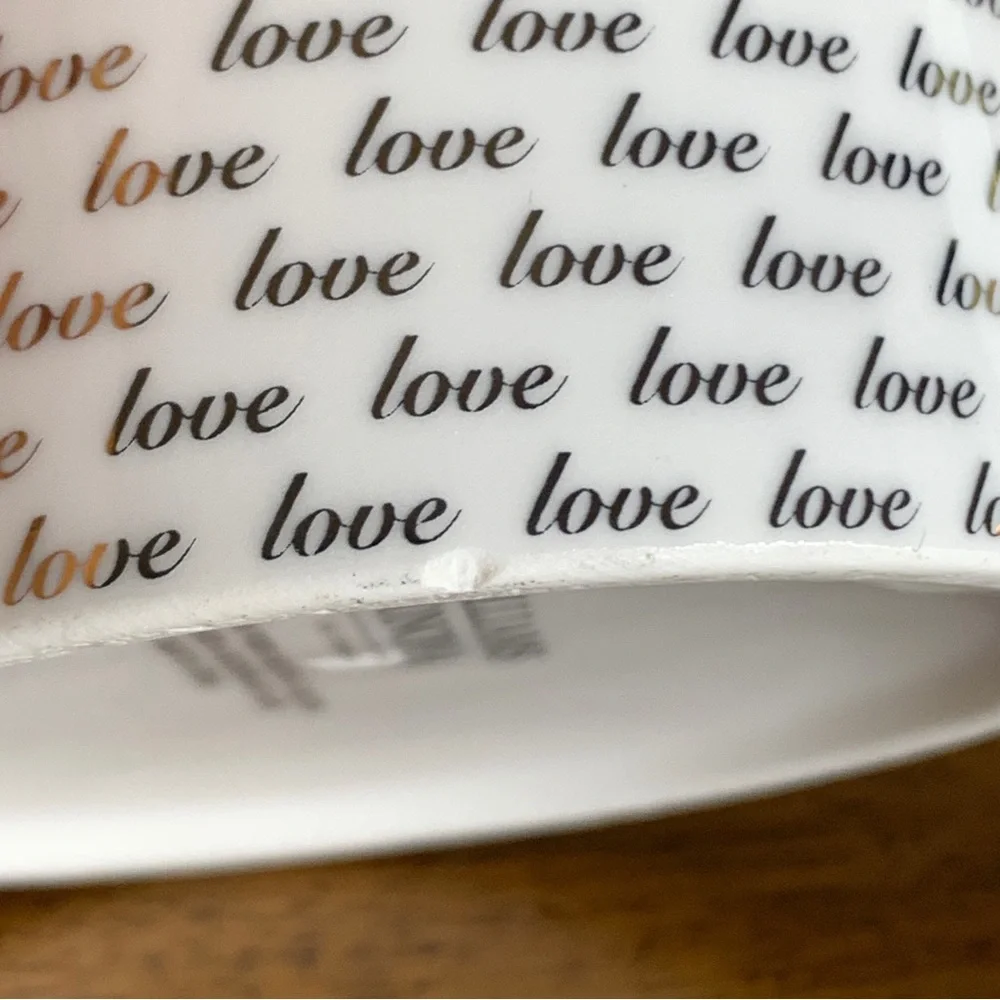 Williams Sonoma LOVE ❤️ Heart Coffee Cup Mug